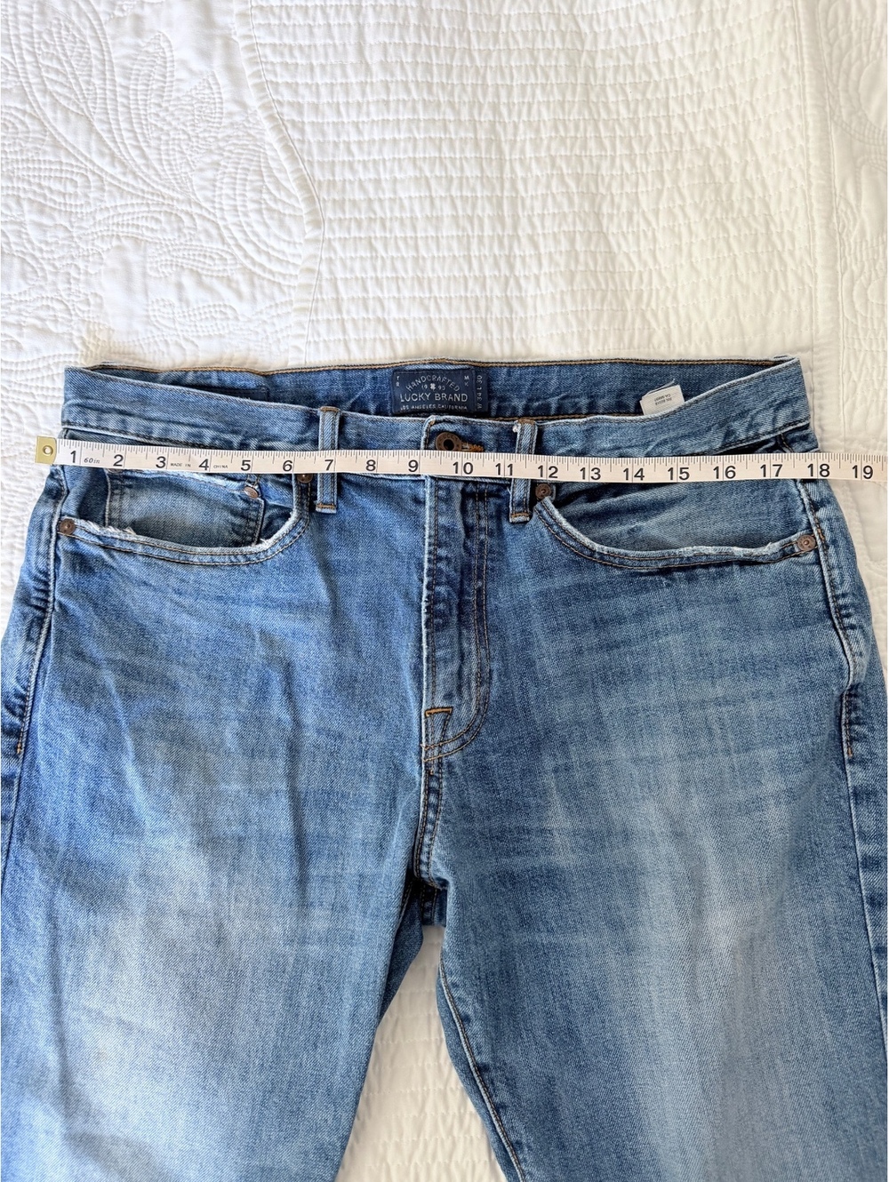 Lucky Brand Men's Medium Wash Straight Leg Jeans Size 34x30